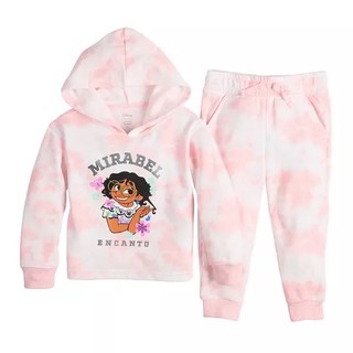 Bộ nỉ bé gái Disney hồng loang