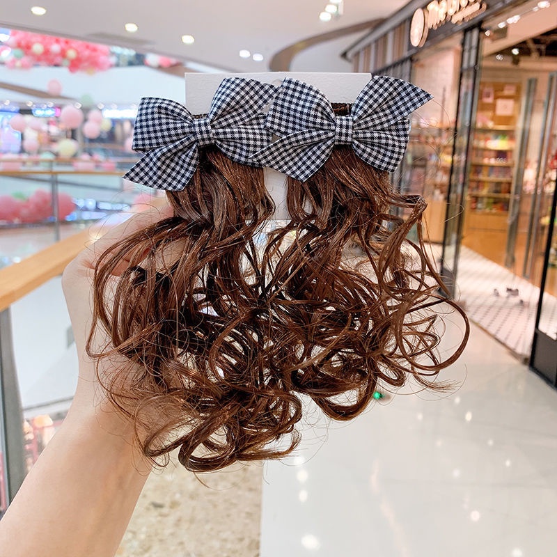 Kẹp Tóc Giả Thắt Nơ Dễ Thương Cho Bé Gái