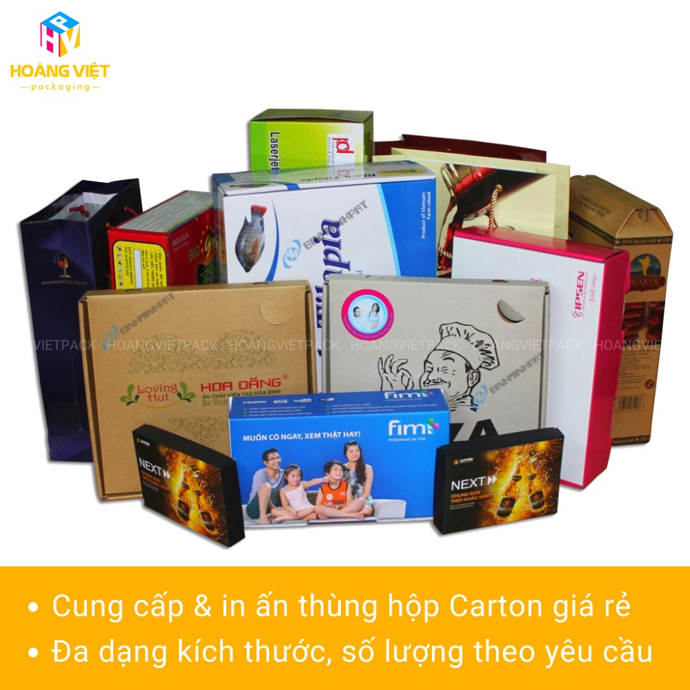 Size 35x25x5 cm - Combo 10 Thùng Hộp Carton Nắp Gài Trơn Đóng Hàng, Hộp Đóng Hàng Ship Cod - HVG14