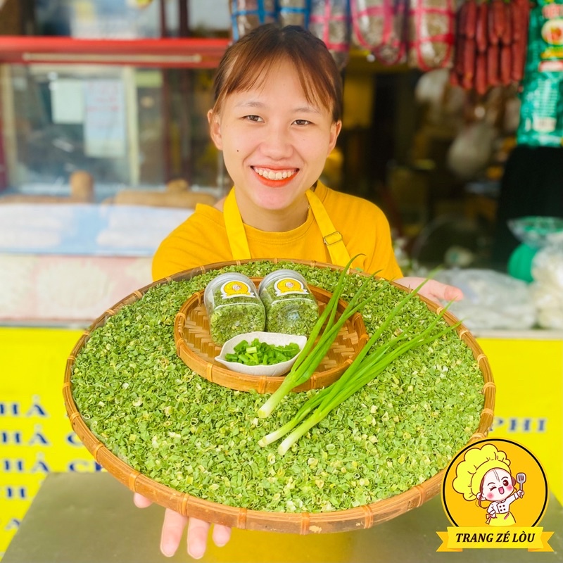 Hành Lá Sấy Khô Hũ 120ml🌿Nguyên Chất, Giữ Vị🌿Gia Vị Trang Zé Lòu
