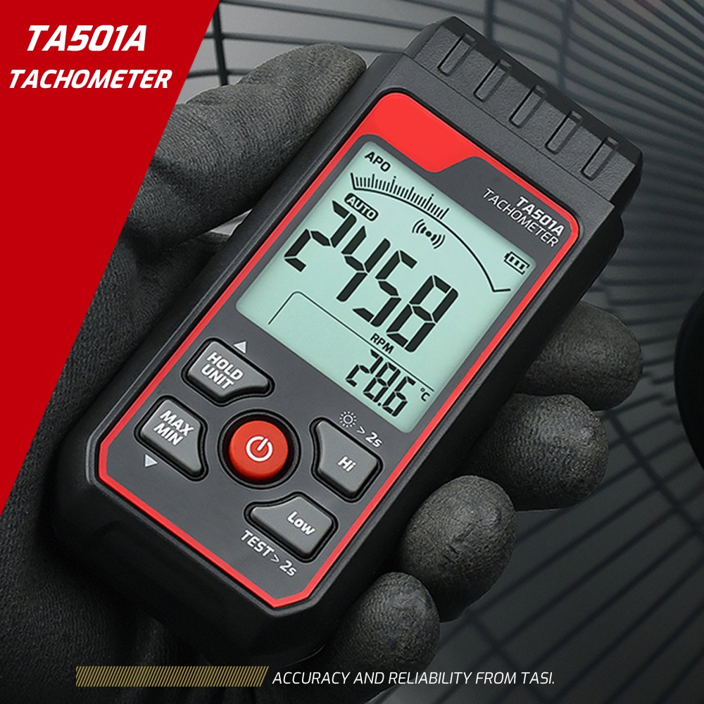 Thiết bị đo lường DIYMORE TA501A phạm vi 2.5RPM ~ 99999RPM màn hình hiển thị kỹ thuật số kèm phụ kiện
