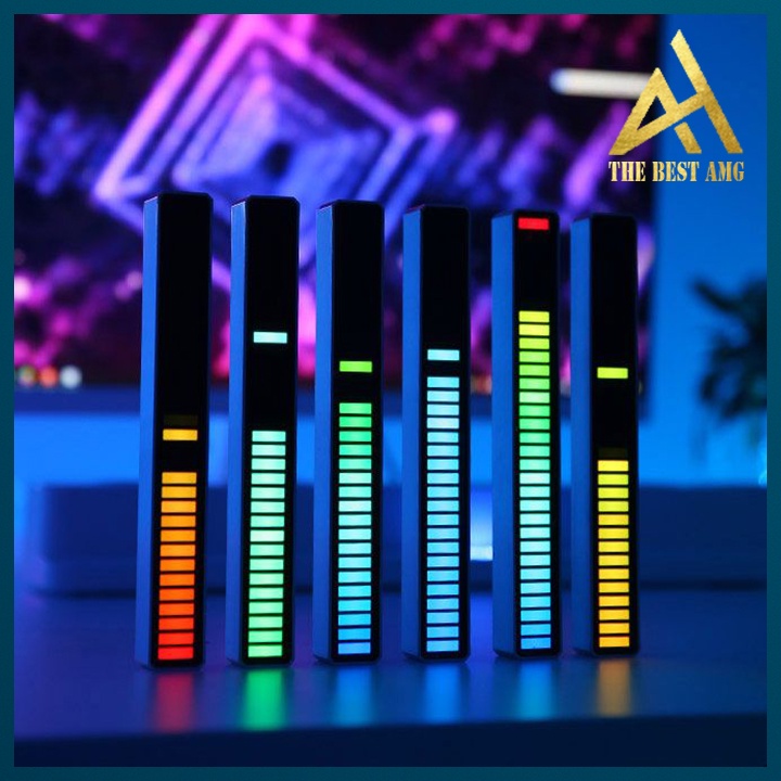 Thanh Đèn Led RGB Nhiều Chế Độ Nháy Theo Điệu Nhạc - Đèn Trang Trí Cảm Biến Máy Tính, Quay Tik Tok