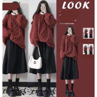 ÁO LEN CỔ TRÒN VẶN THỪNG FORM RỘNG