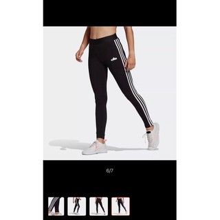 quần legging ba sọc nữ màu đen