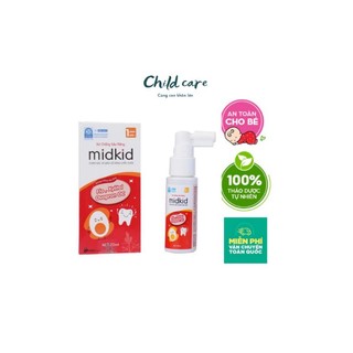 Xịt chống sâu răng midkid vị táo đỏ 20ml