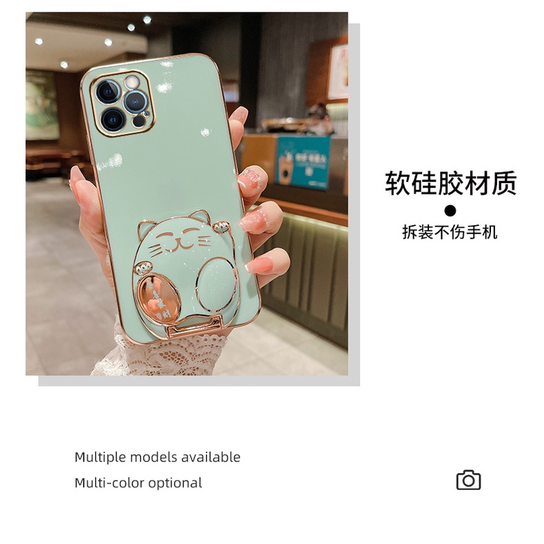 Ốp Điện Thoại Hình Mèo May Mắn 3d Cho iPhone 6 plus 6s plus 7 plus 8 plus xs max xr 11 pro max 12 pro max 13 pro max Gongxi Facai 14 plus 14 pro max