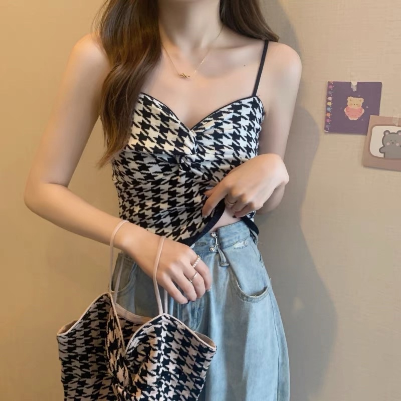 (Hàng quảng Châu-Taobao) Áo 2s karo nguyễn xoắn ngực