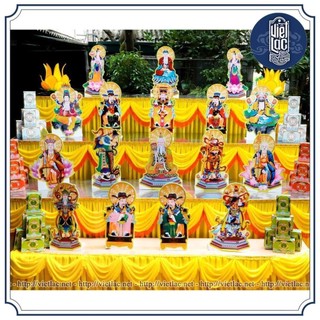 Bộ tranh cúng 17 bức ép plastic
