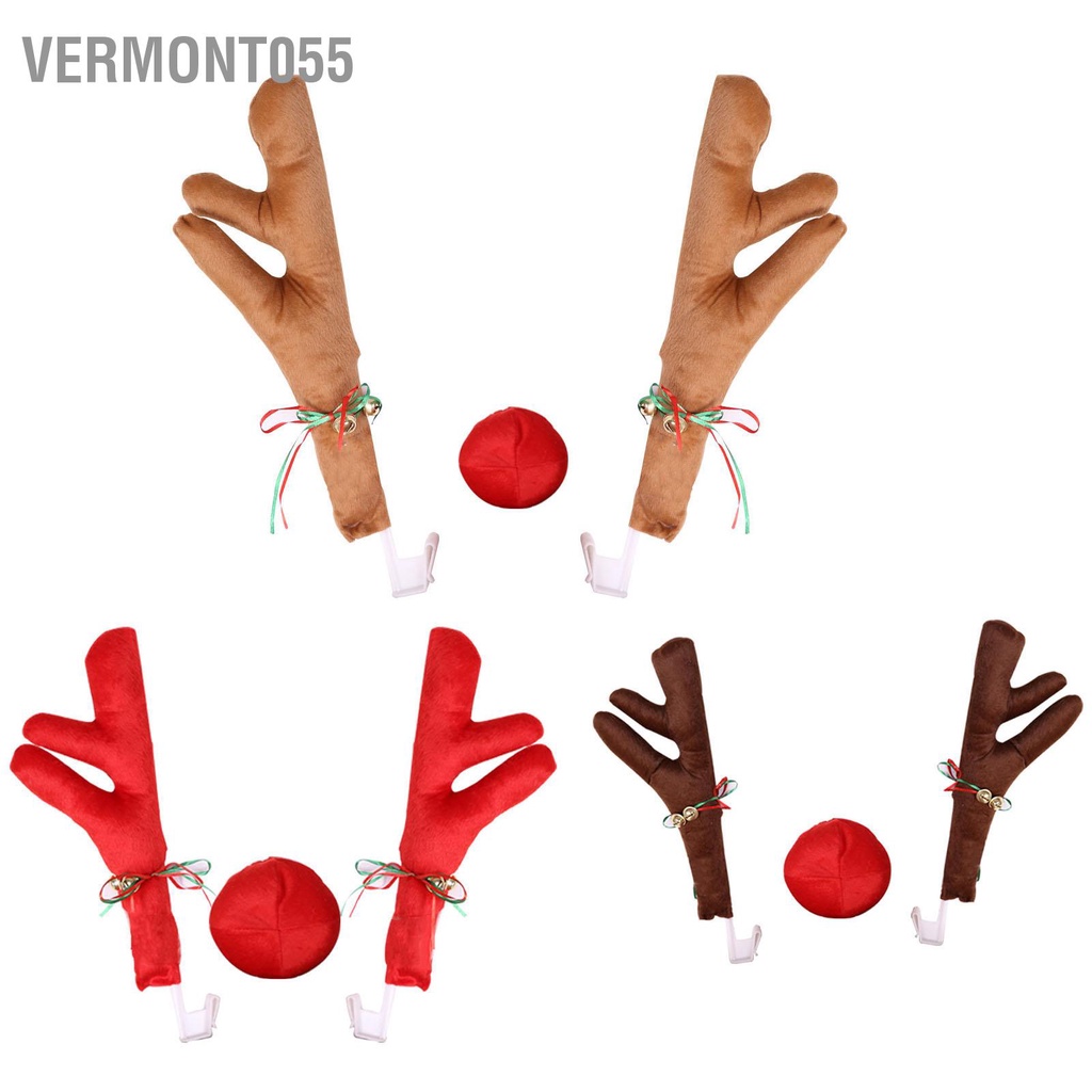 Có thể bán buôn Xe Gạc Tuần Lộc Bộ Mũi Ngộ Nghĩnh Dễ Thương Có Chuông Cho Giáng Sinh Trang Trí Hơi Vermont055 Hàng giao ngay