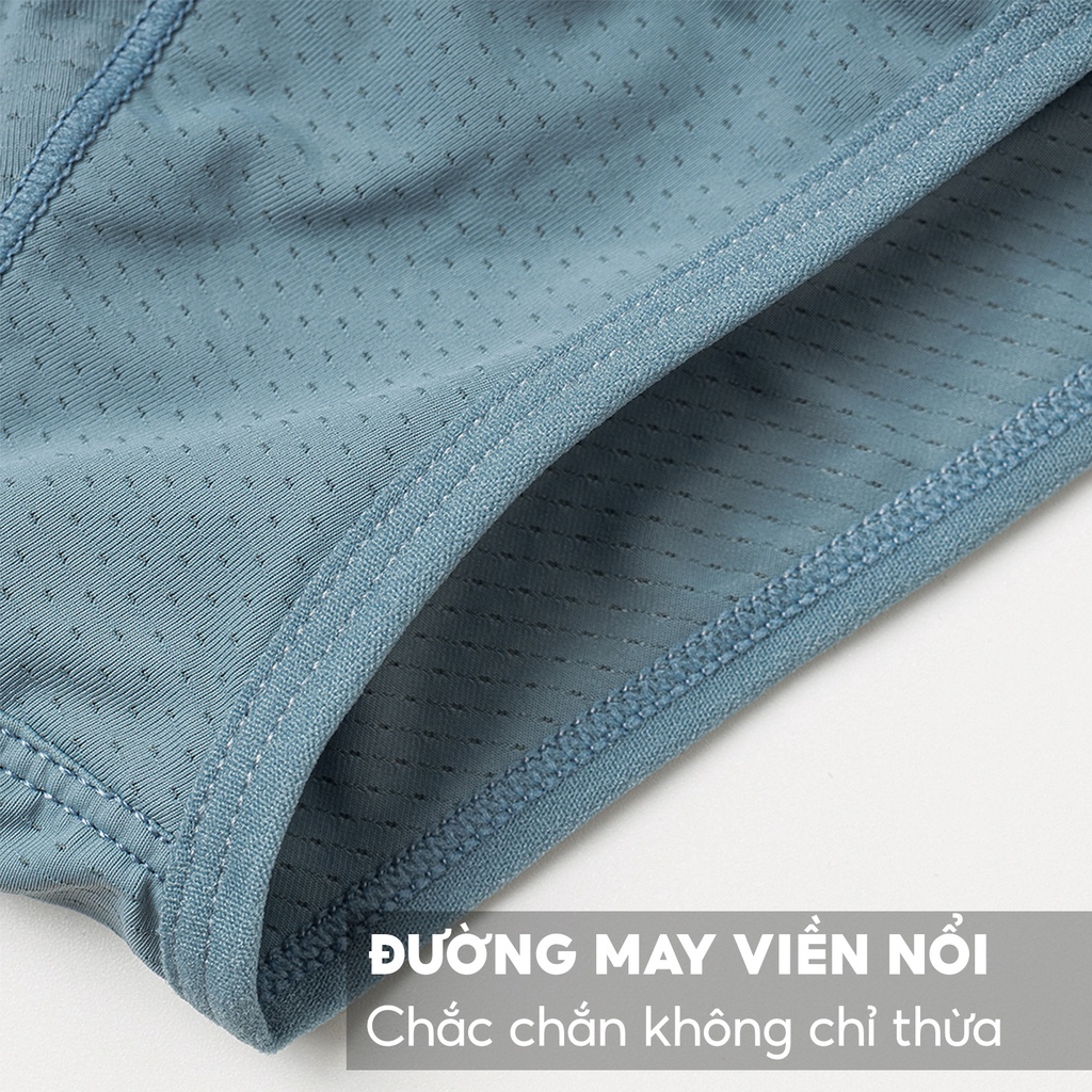 Combo 3 Chiếc Quần Lót Nam Tam Giác, Thiết Kế Đục Lỗ Thông Hơi Siêu Thoáng, Kháng Khuẩn, Khử Mùi