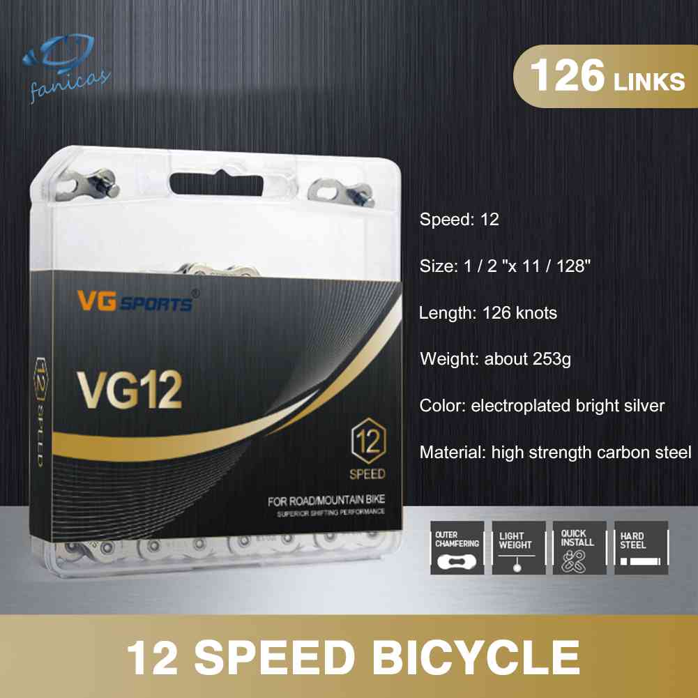 Dây Xích Xe Đạp Leo Núi 12 Tốc Độ 126 Mắt