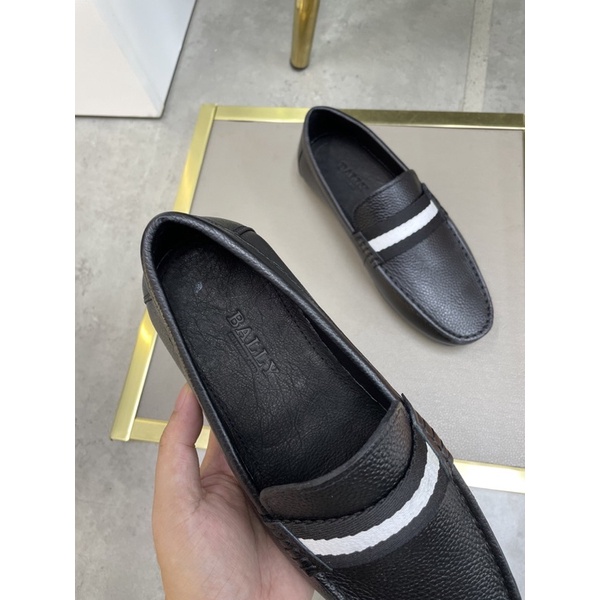 Giày lười nam Baly da bò mới nhất 2023 thiết kế đơn giản form ôm chân đế dương