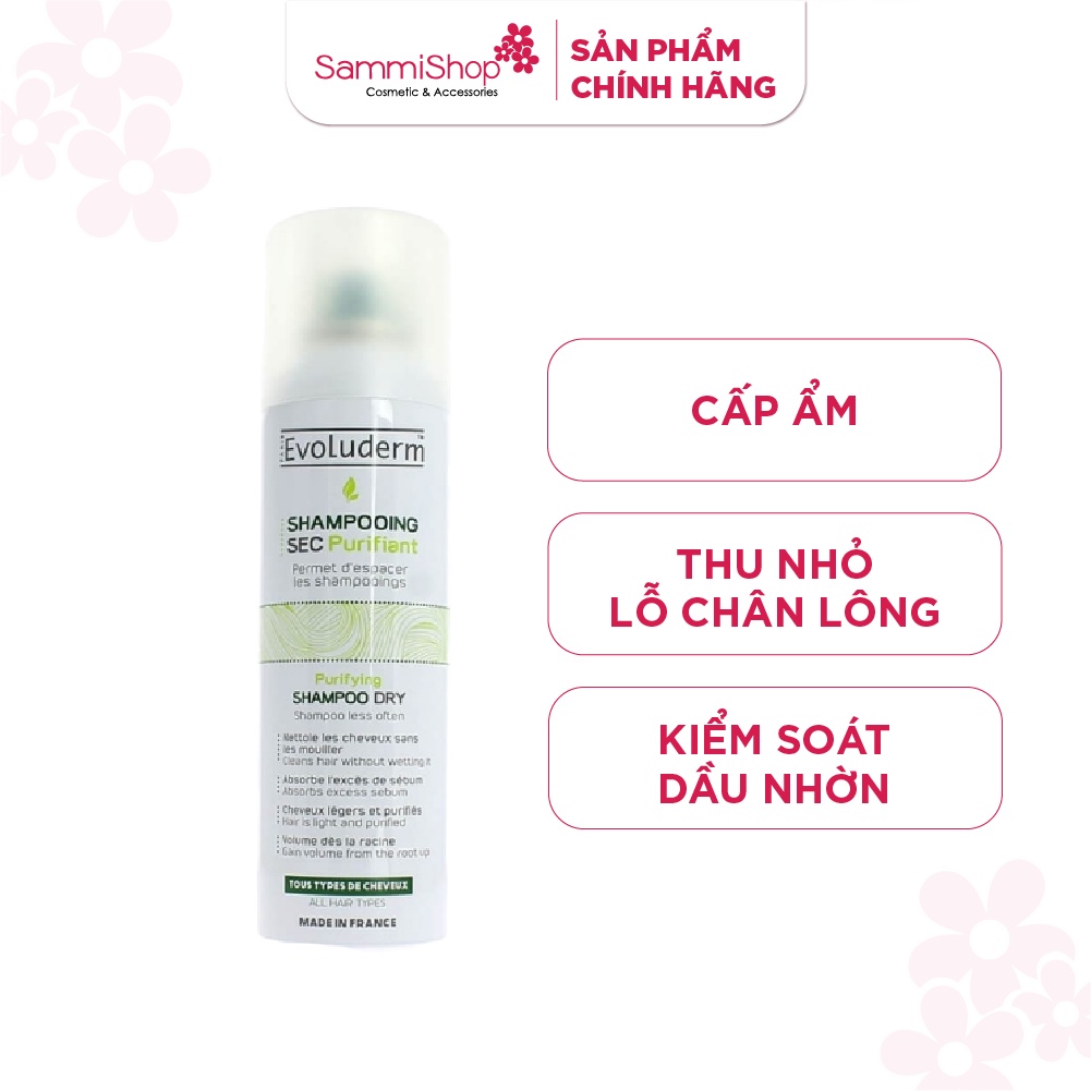 Dầu gội khô Evoluderm Purifying Shampoo Dry 200ml