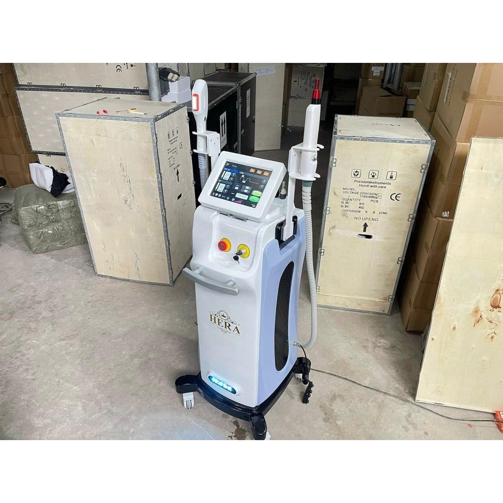 Máy Triệt lông Hera Triệt Lông Trẻ Hóa Chính Hãng 2in1 Hoặc Máy 2 Tay Chuyên Triệt Lông