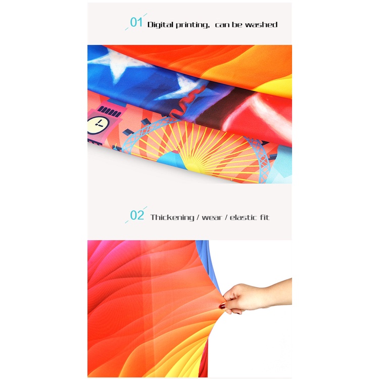 Vỏ Bọc Bảo Vệ Va Li Du Lịch 18-32 Inch In Hình Bản Đồ Thế Giới Dễ Thương Dày Dặn Co Giãn Mẫu 2022