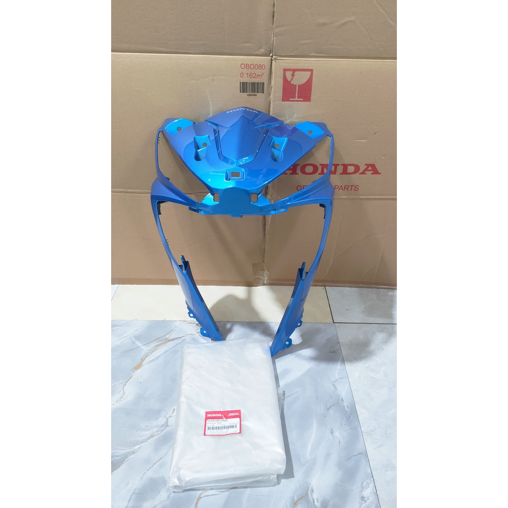 Bộ ốp trước - quây nạ trước HONDA WAVE RSX110 năm 2016-2017 màu Xanh. *B189* 64200K90V00ZE