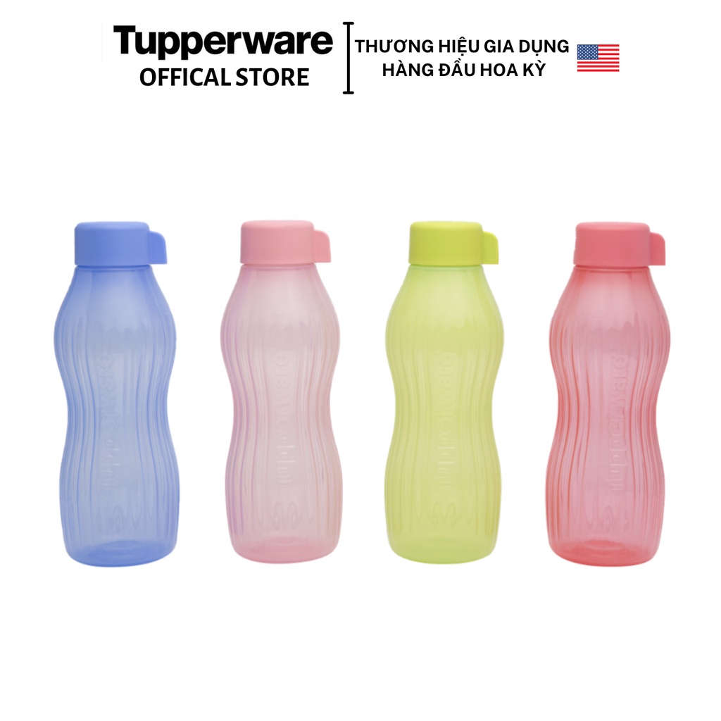 Bình nước Tupperware Eco Bottle Freezerable 880ml - Bảo hành trọn đời - Nhựa nguyên sinh PP số 5 an toàn sức khoẻ