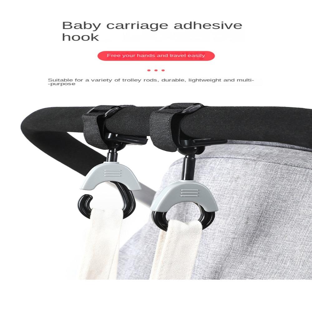 1 Cặp Móc Treo Đồ Hình Gấu Hoạt Hình Gắn Xe Đẩy Em Bé