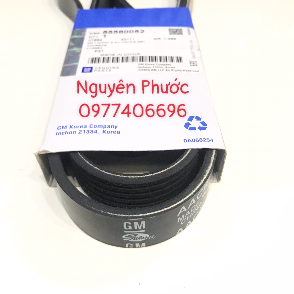 55580052 Dây curoa tổng 6PK1557  CRUZE 1.8 / LACETTI CDX hàng xịn GM chính hãng