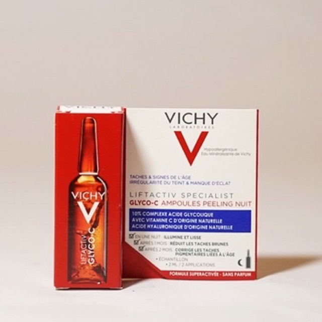 Serum Giảm Thâm Nám Tàn Nhang Ban Đêm Vichy Liftactiv Specialist Ampoule Glyco C Ngăn Lão Hóa Sáng Da - Muse House