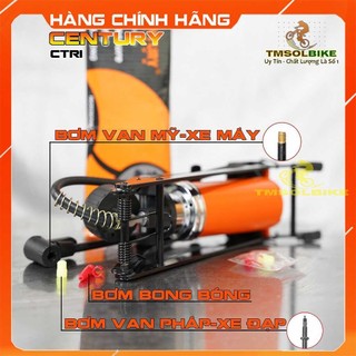Bơm Chân Xe Đạp Xe Máy Century