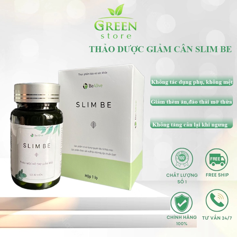 Giảm cân SLIM BE của BEALIVE Trà Thảo Mộc Giảm Cân Cấp Tốc Nhanh Detox Mẫu Mới 2022 Cam Kết Chính Hãng