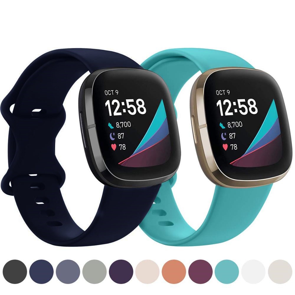 Silicone Dây Đeo Thay Thế Bằng Silicon Cho fitbit versa 3