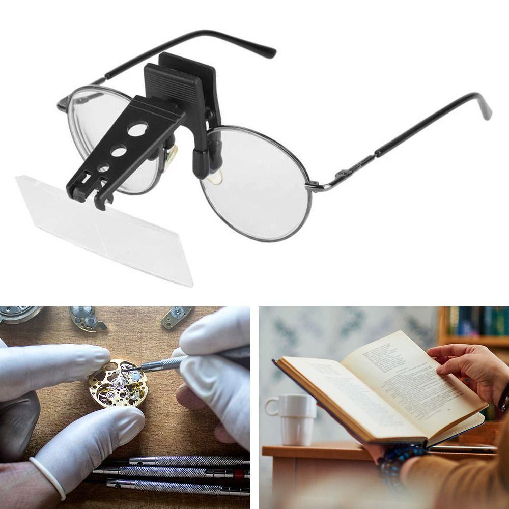 Kính Lúp Acrylic Có Kẹp Dùng Đọc Trang Sức Tiện Dụng