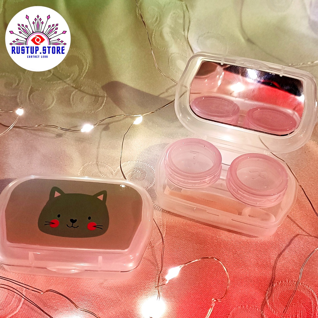 Khay gương đựng lens + dụng cụ đeo