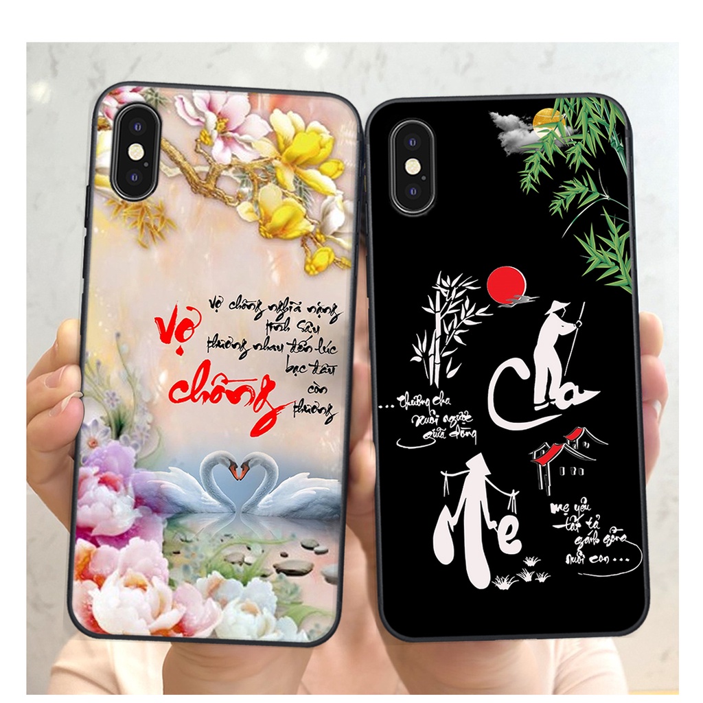 Ốp lưng iphone X / XS / XS MAX thư pháp phong cảnh , chữ an nhiên -ỐP GIÁ RẺ- CHẤT LƯỢNG