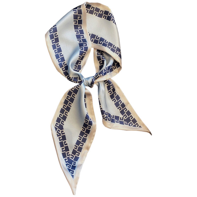 Khăn Turban Lụa Thanh Lịch [ 9CM X 98CM ]  ,Quàng Cổ Nữ Họa Tiết Đơn Giản,Mẫu Mới Nhất -KTBN1