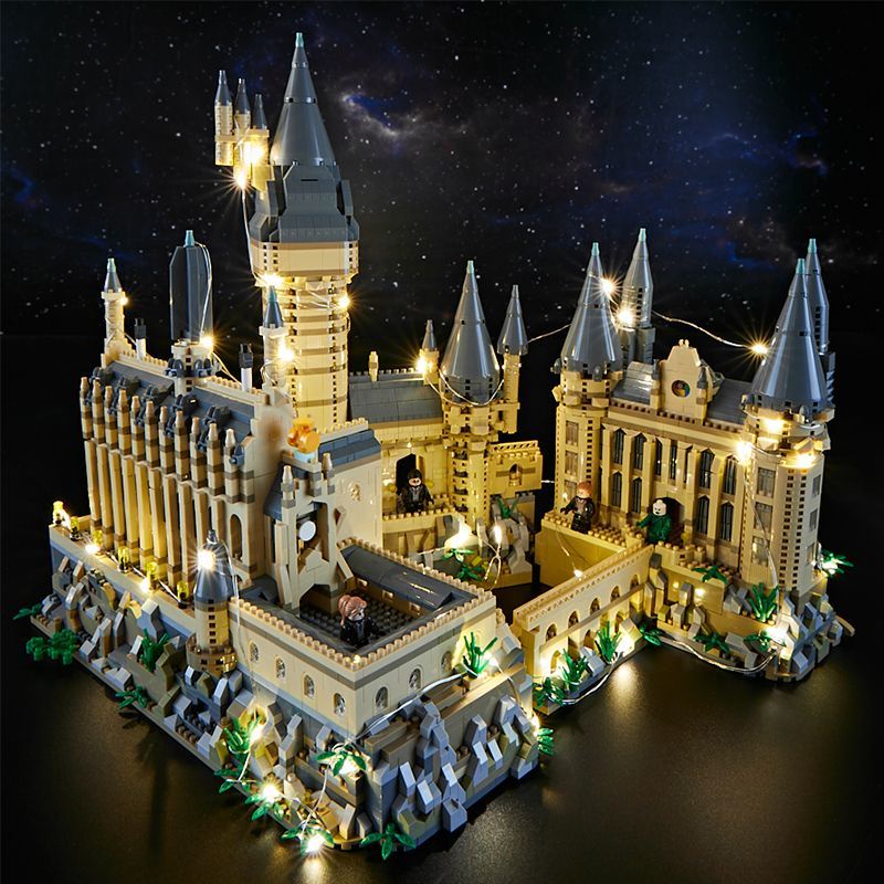 Tương thích với Lego dành cho người lớn đồ chơi lắp ráp khối xây dựng lâu đài phép thuật lớn Hogwarts Harry Potter