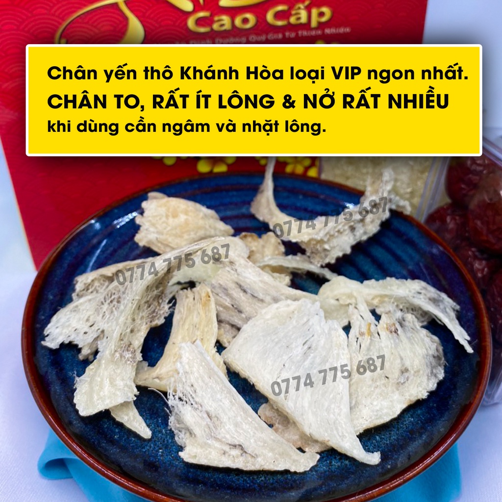 10g Chân Yên Thô Nha Trang Queen Nest Chân Yến Ít Lông Loại Vip
