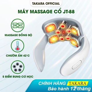 Máy Massage Cổ Vai Gáy, Mát Xa Xung Điện Cùng 5 Đầu Rung Takara Trị Liệu