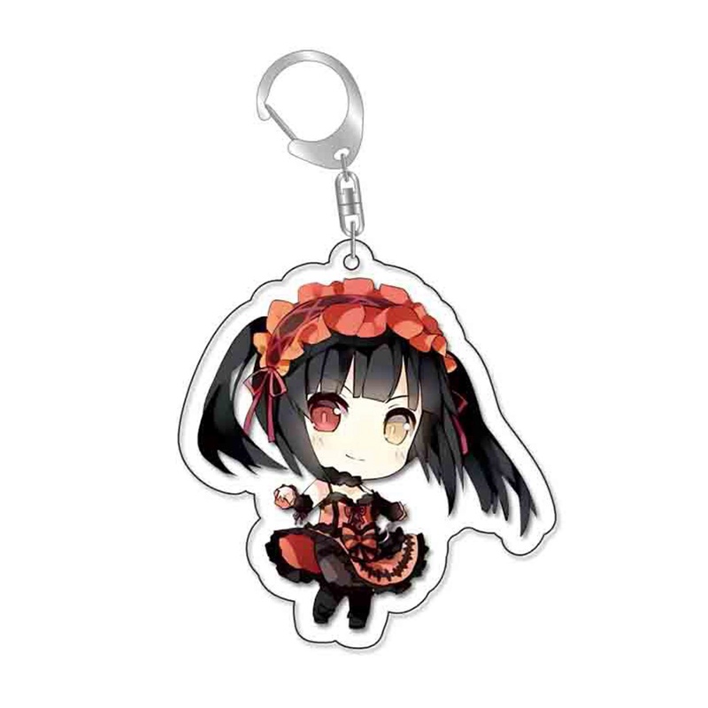 Móc Khóa Họa Tiết Hoạt Hình Date A Live Tokisaki Kurumi