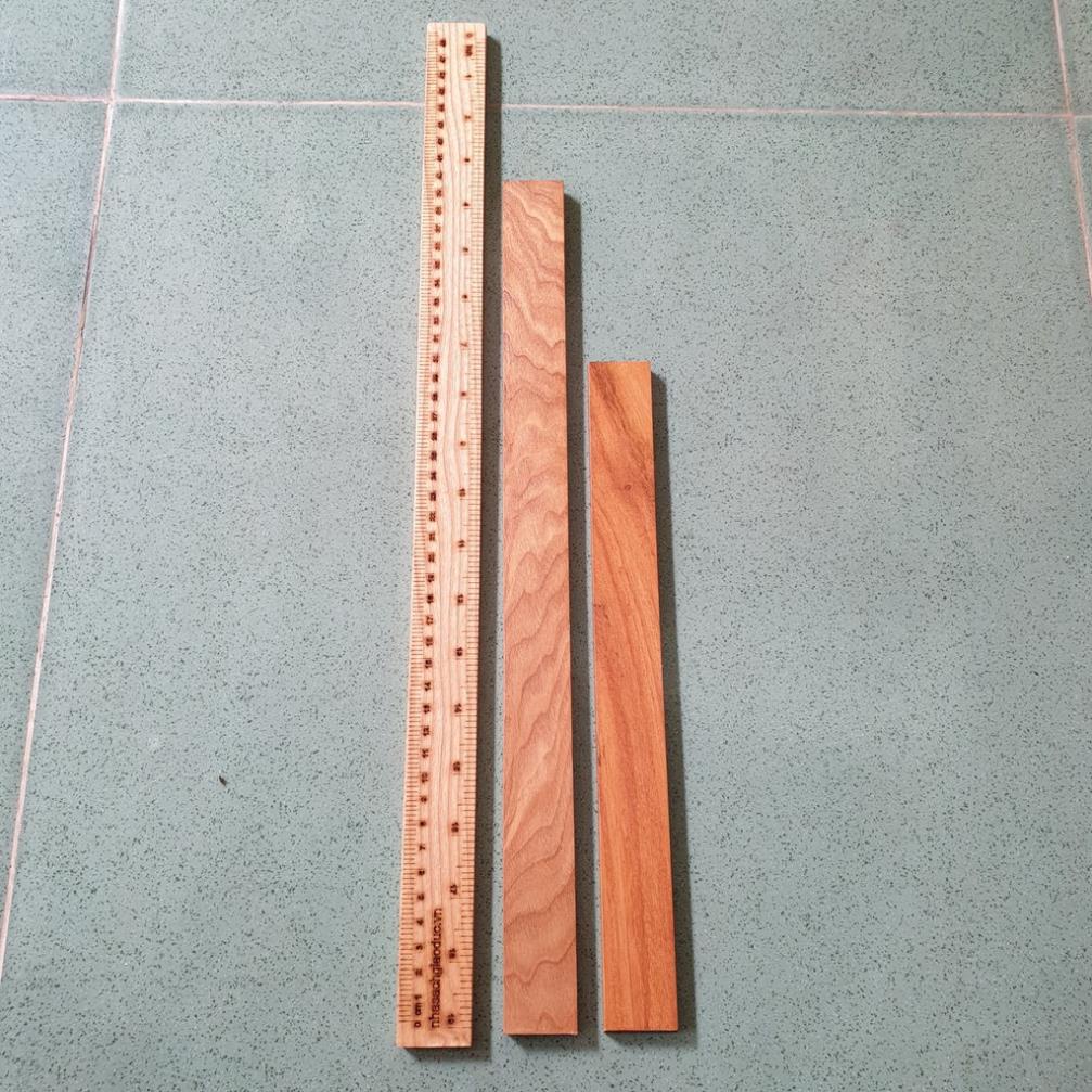 Thước Gỗ 30, 40cm Giáo Viên - Gỗ Sồi Trơn 