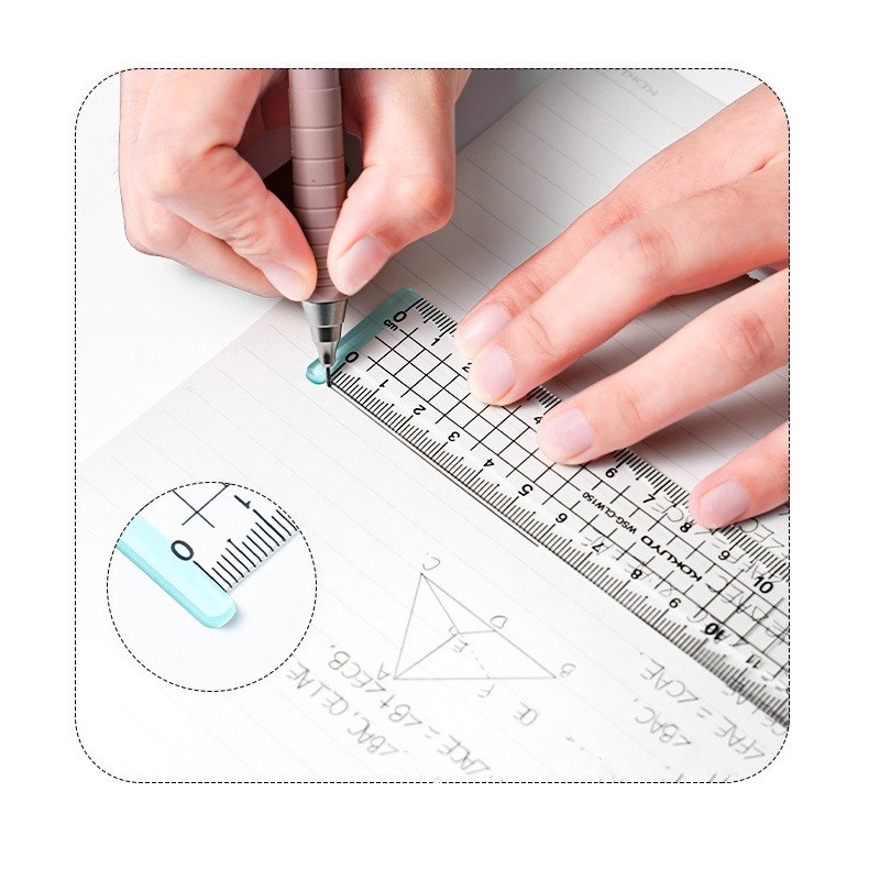 Thước Đo Hai Mặt Bằng Acrylic Trong Suốt 15cm C7272