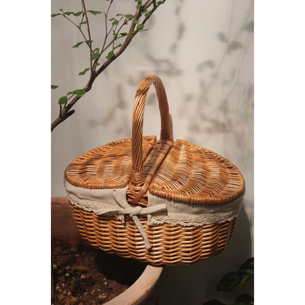 Giỏ mây picnic