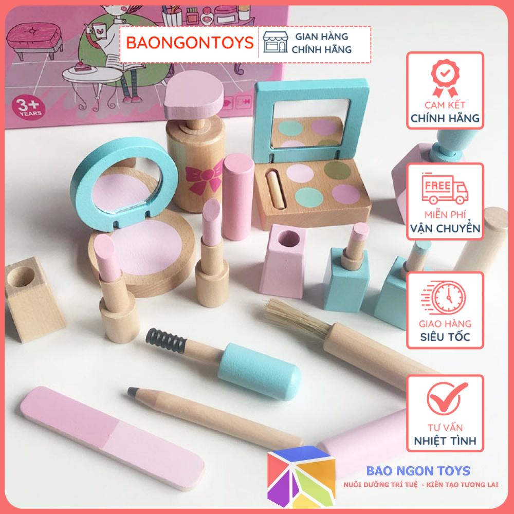 ĐỒ CHƠI NHẬP VAI MAKE UP, ĐỒ CHƠI TRANG ĐIỂM VÀ LÀM TÓC GIÚP BÉ GÁI PHÁT TRIỂN NGÔN NGỮ- BAO NGON TOYS - DG81
