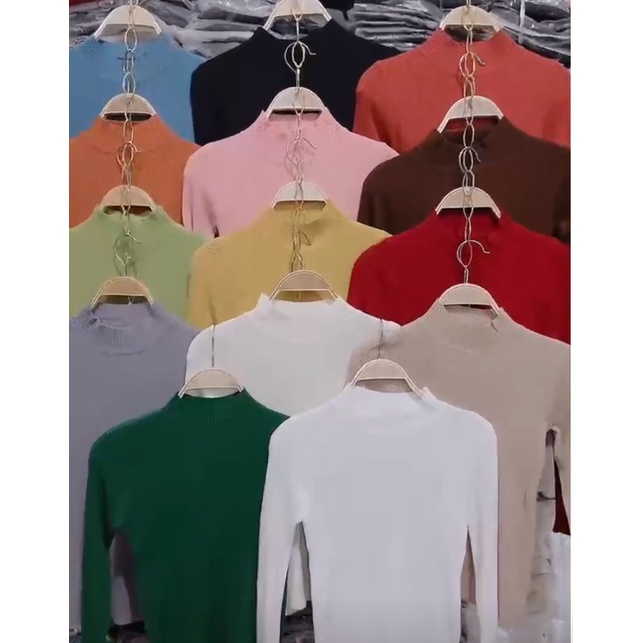 Áo len cổ 3p quảng châu