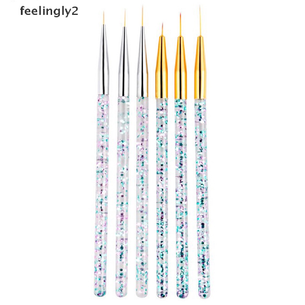 Set 3 Cọ Vẽ Trang Trí Móng Tay Nghệ Thuật Bằng Acrylic