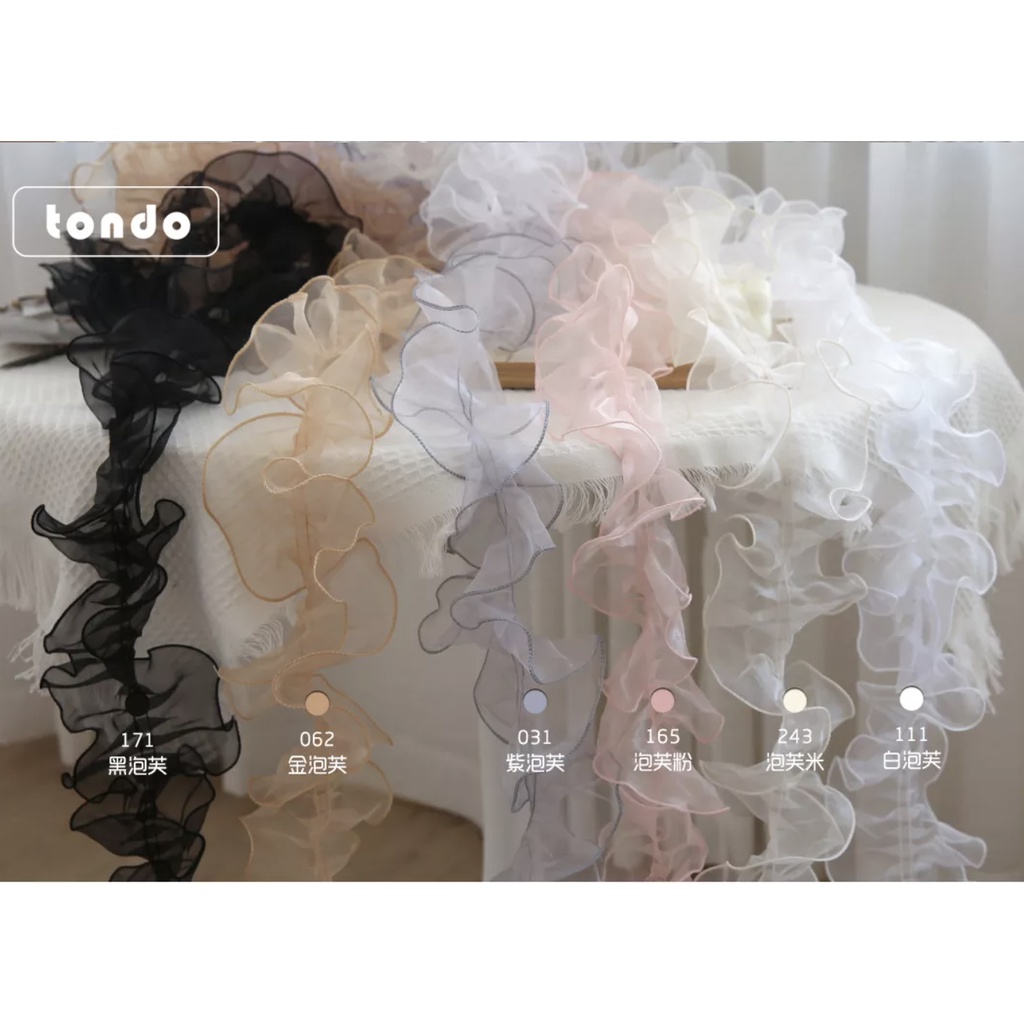 Ruy băng voan nhún bèo