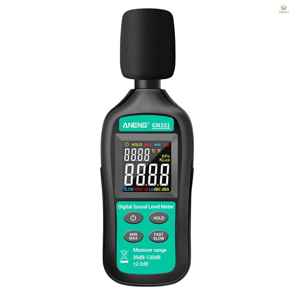 ANENG Máy Đo Độ Ồn Kỹ Thuật Số 35db-135db Màn Hình LCD Độ Chính Xác Cao Chuyên Dụng