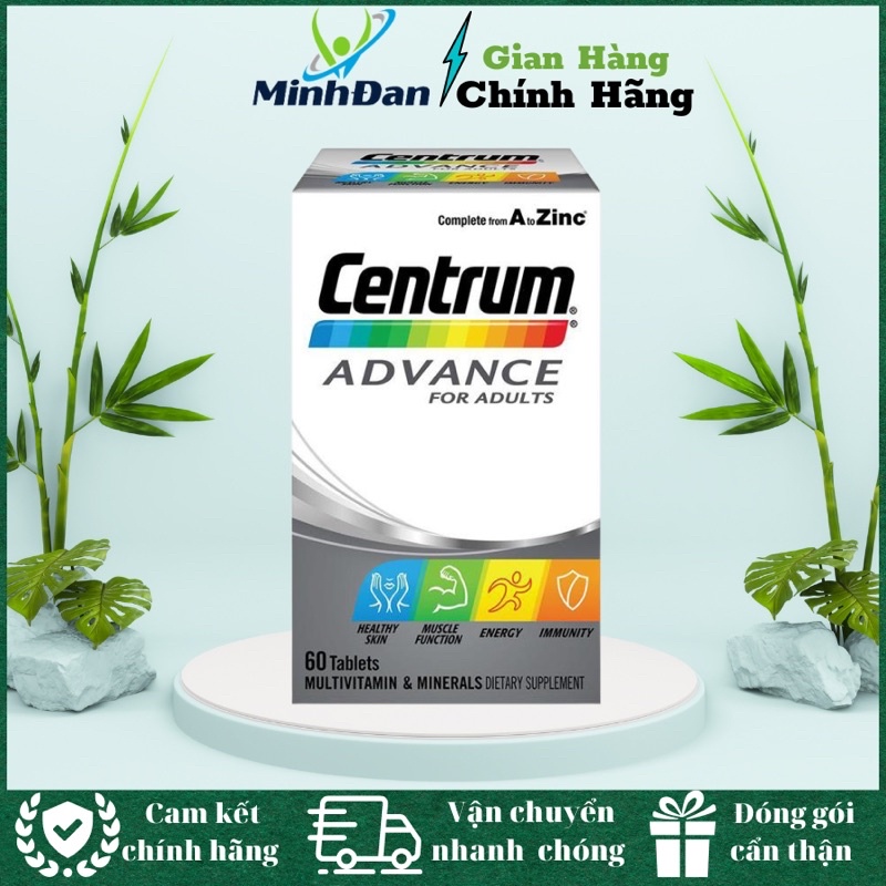 Vitamin Tổng Hợp Cho Người Dưới 50 Tuổi Centrum Advance For Adults 100 viên