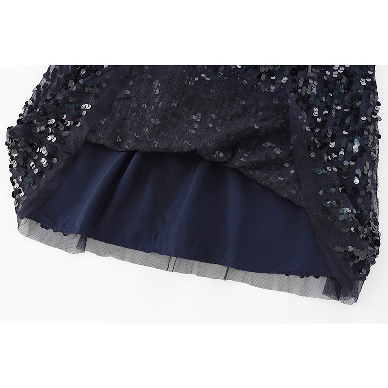 Đầm sequin ngắn tay H&M sz 12-14kg