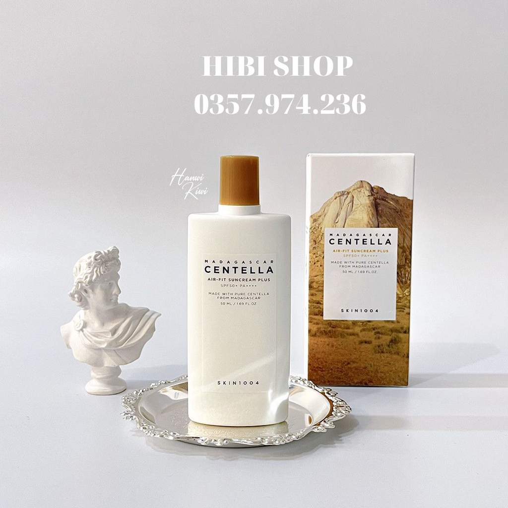(CHÍNH HÃNG)Kem Chống Nắng Skin1004 Madagascar Centella Air-fit Suncream 50ml, Lành Tính Chiết Xuất Rau Má SPF50+/PA++++