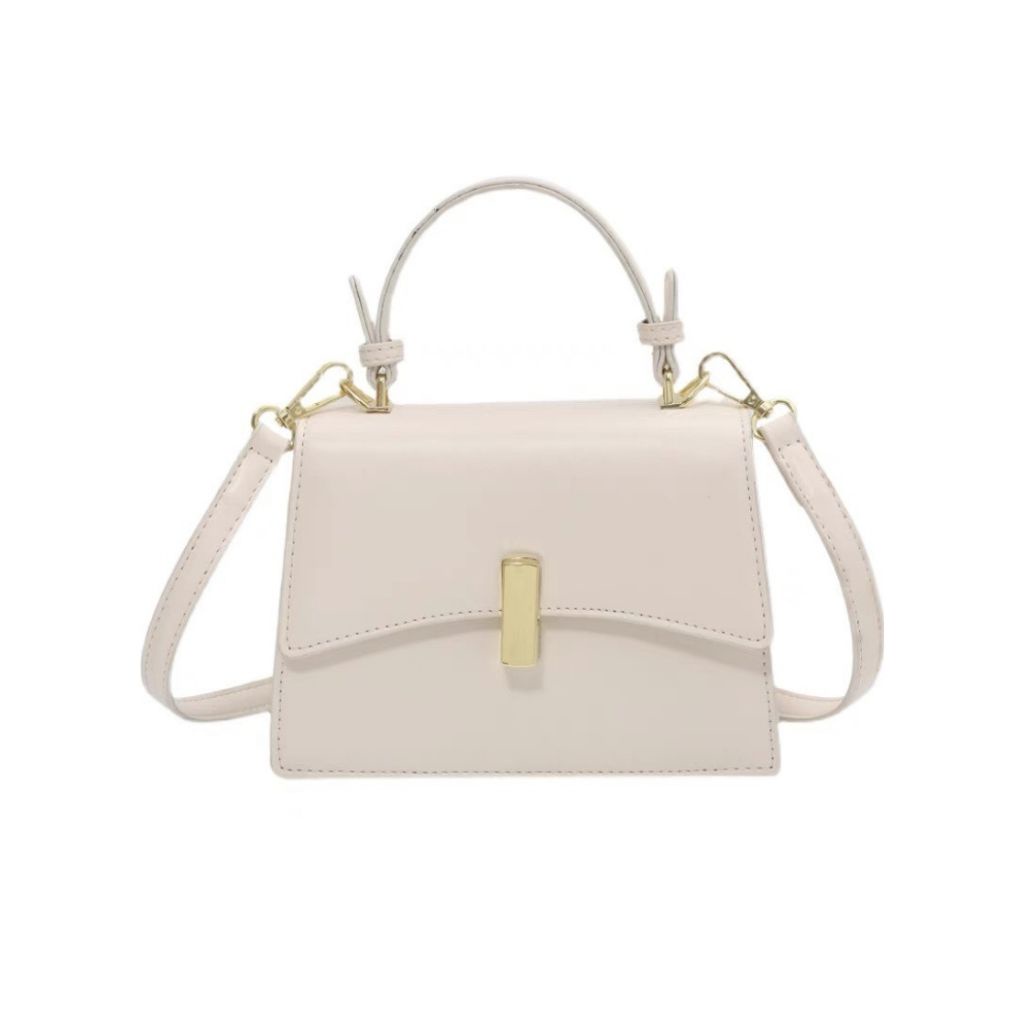 Túi xách nữ đeo chéo túi xách công sở da mịn khóa cài size 20 - TN09