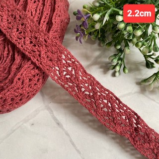 Ren  cotton màu , size 1.4cm đến 3cm (dây 5 mét)