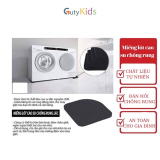Miếng lót cao su kê máy giặt, tủ lạnh chống rung lắc, Chống sốc, giảm tiếng ồn, trơn trượt, an toàn với trẻ em- Gutykids