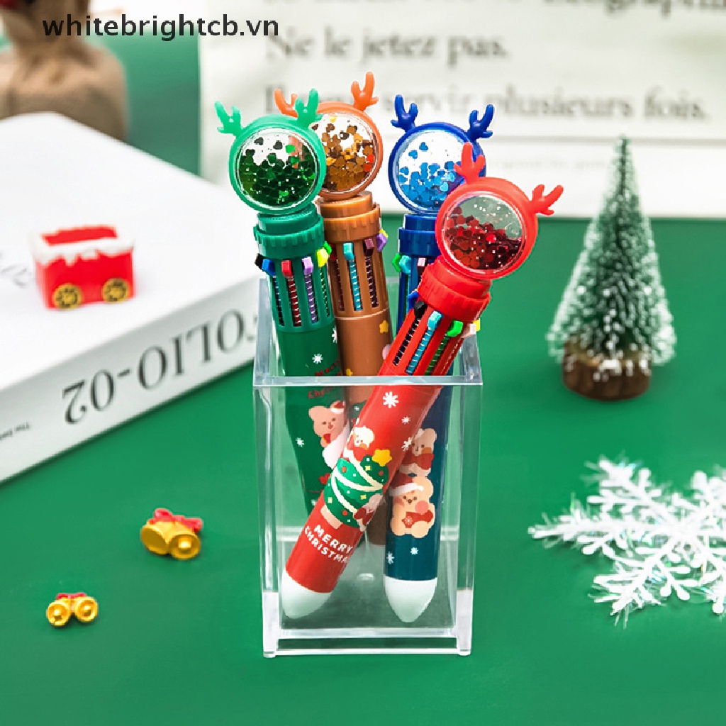 / / Giáng Sinh & Năm Mới ~ / / Bút Bi Hoạt Hình Ông Già Noel Mười Màu Đánh Dấu Trang Trí Giáng Sinh Nhiều Màu Sắc Làm Quà Tặng Văn Phòng Phẩm.